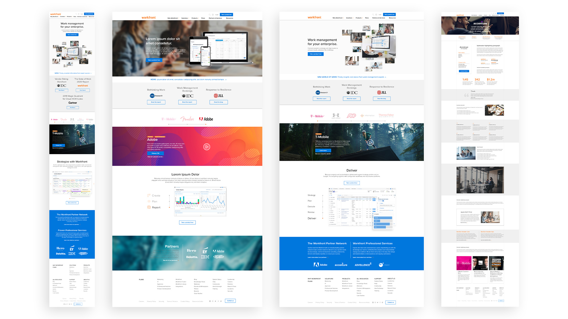 Workfront site, expanded scope